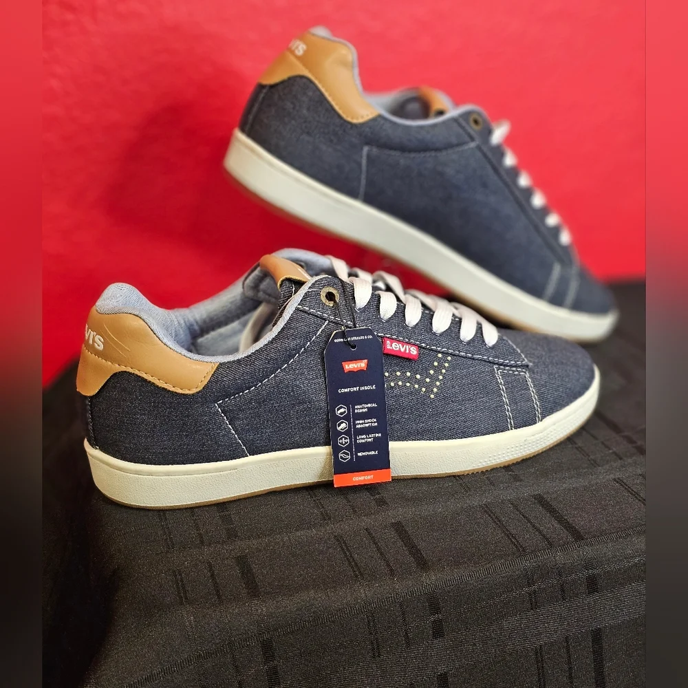 Levi Blue Denim Sneakers